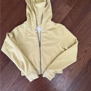 American Eagle Yellow Zip-Up Hoodie